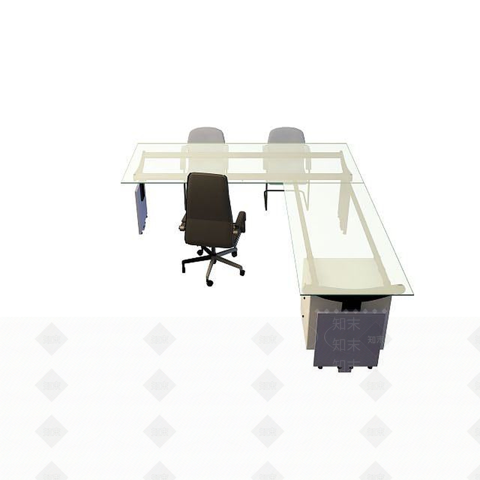 现代书桌3D模型下载【ID:1199363670】