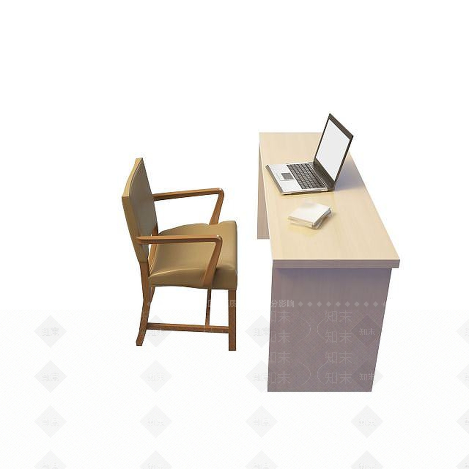 现代书桌3D模型下载【ID:1191541134】