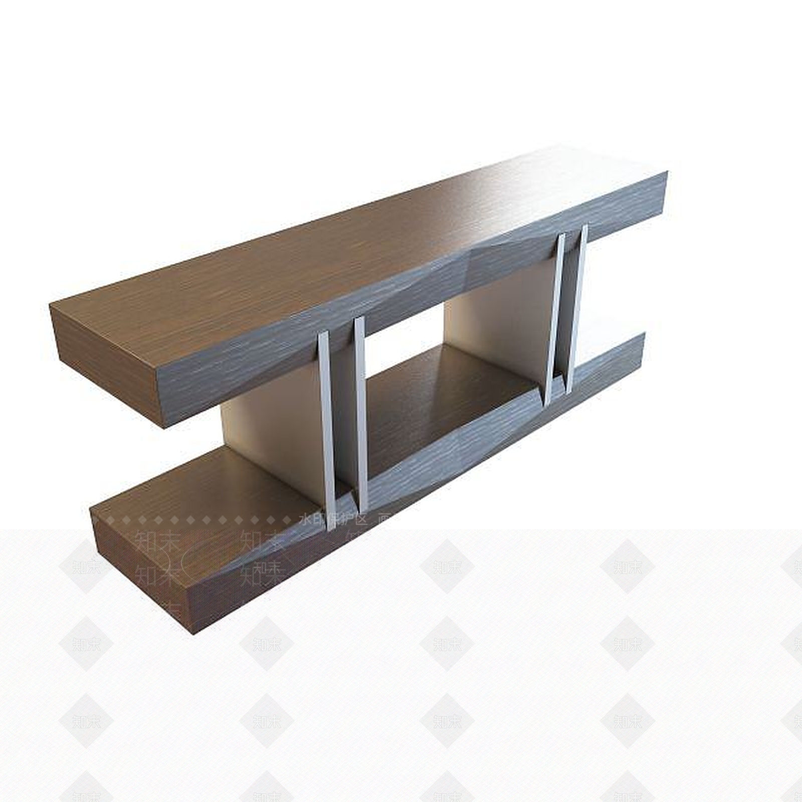 现代书桌3D模型下载【ID:1191541840】