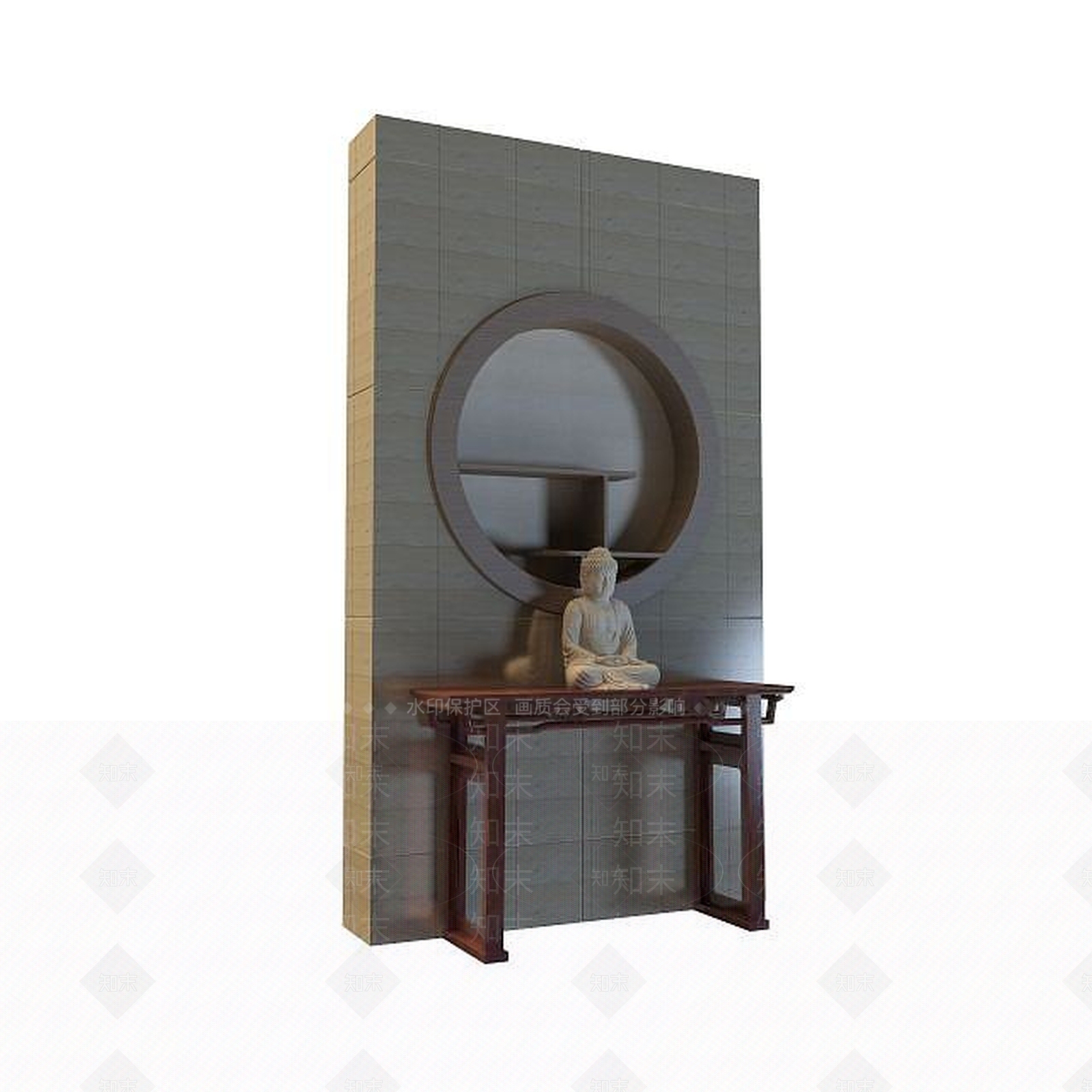 现代书桌3D模型下载【ID:1191542191】