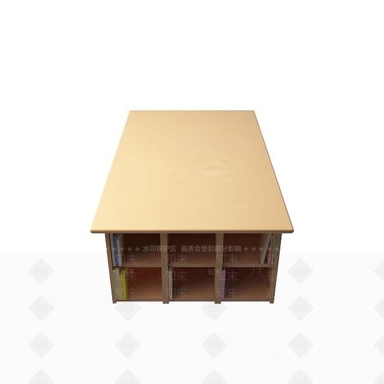 现代书桌3D模型下载【ID:1199368490】