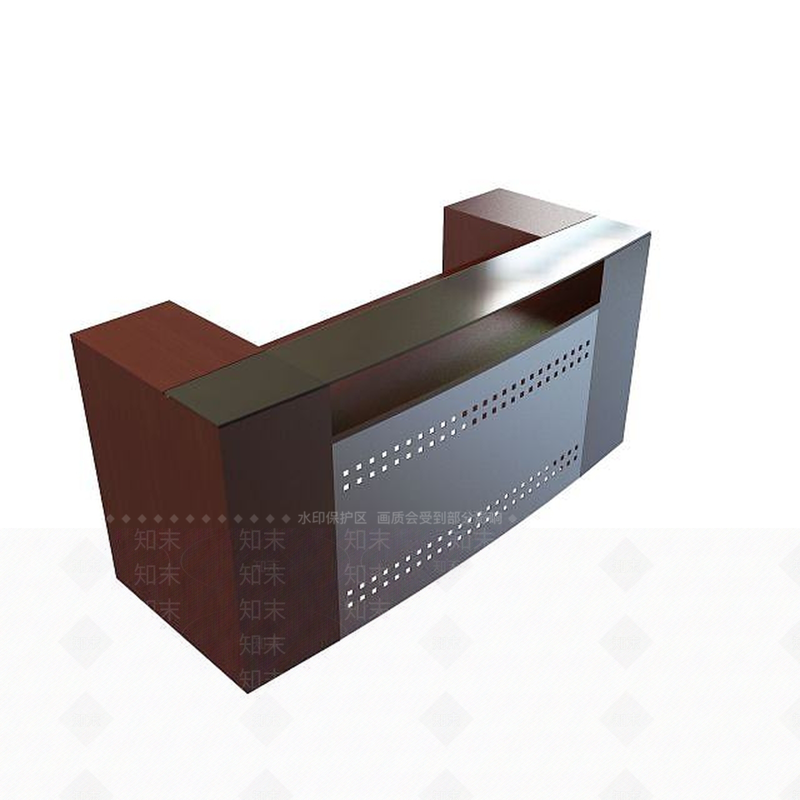 现代书桌3D模型下载【ID:1191542755】