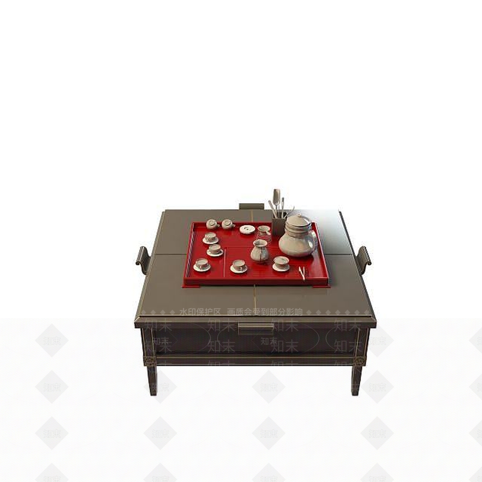现代书桌3D模型下载【ID:1199367606】
