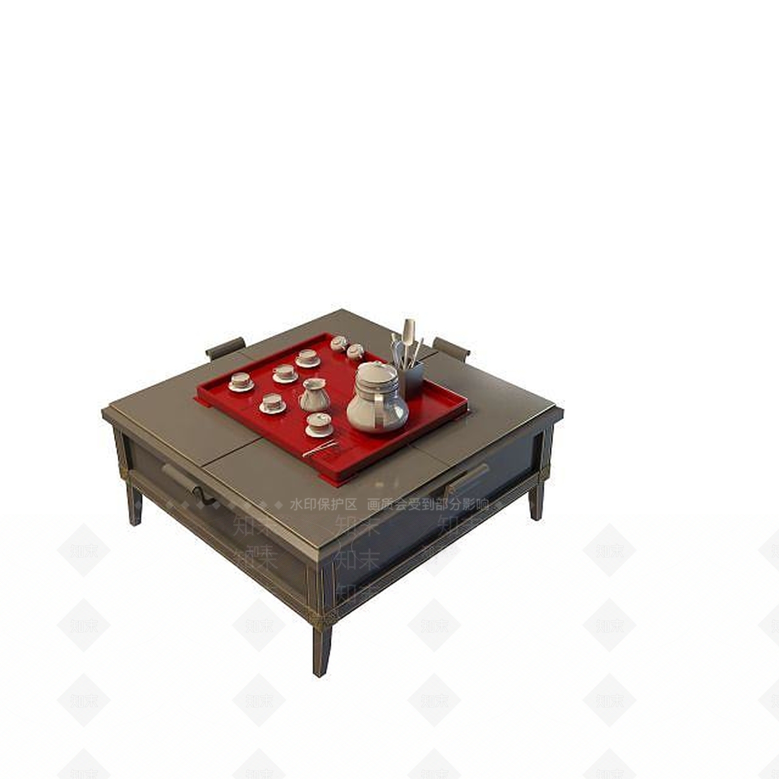现代书桌3D模型下载【ID:1199367606】