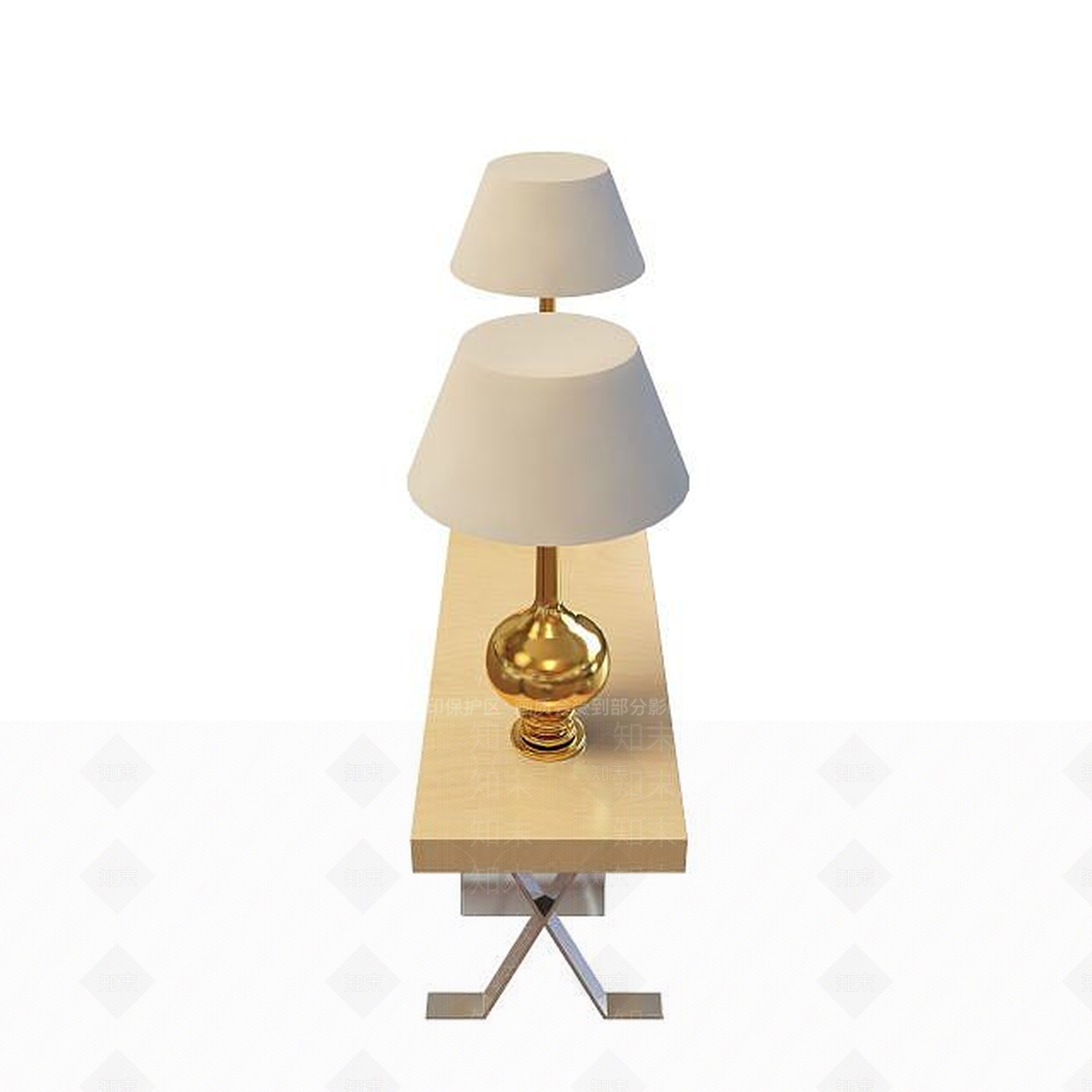 现代书桌3D模型下载【ID:1191543675】