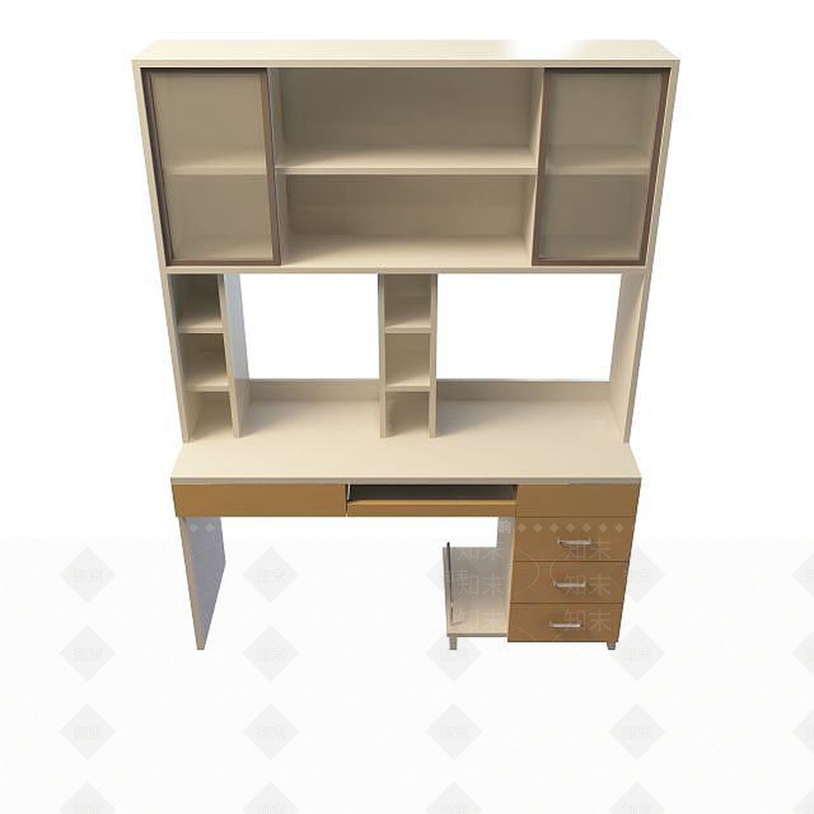 现代书桌3D模型下载【ID:1199367501】