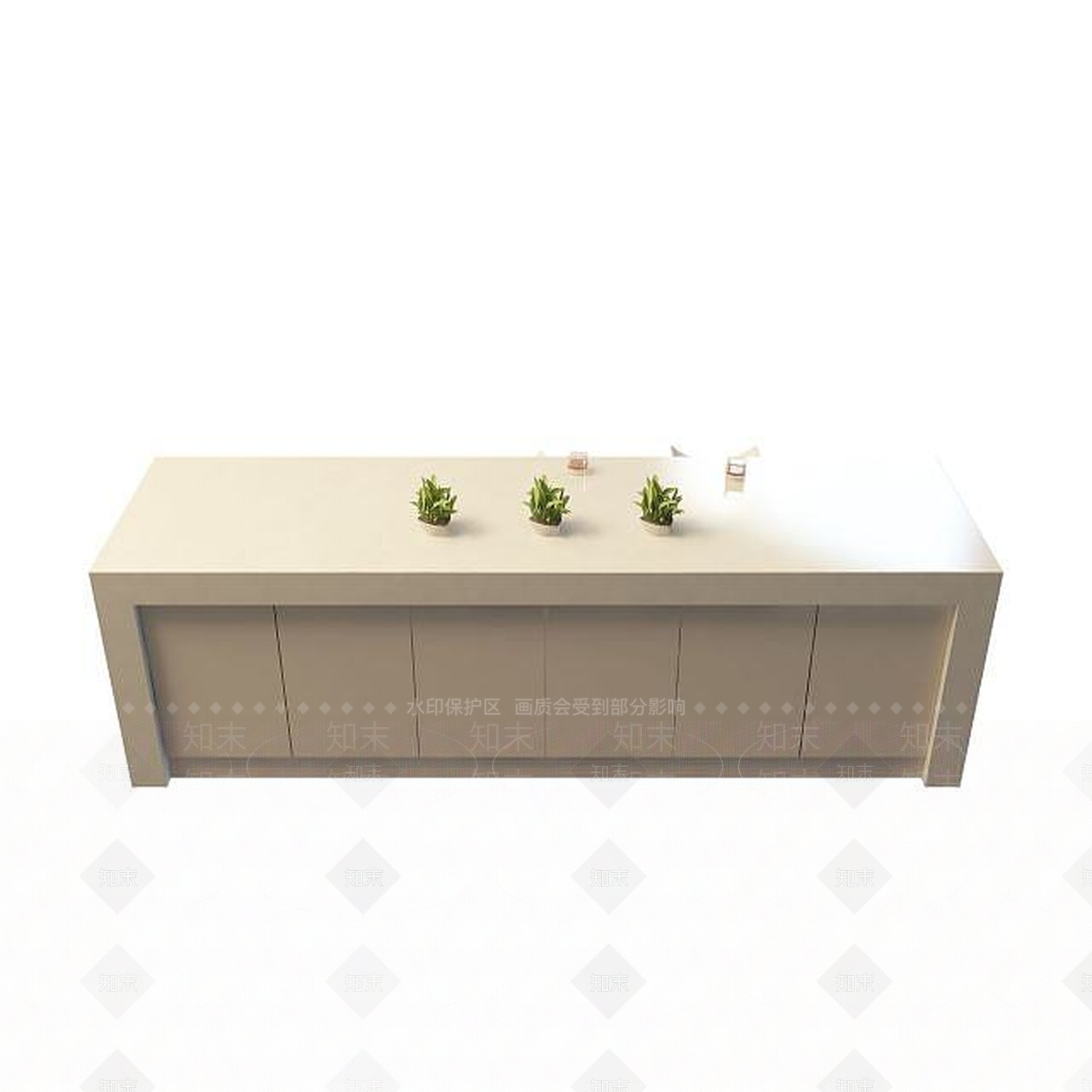 现代书桌3D模型下载【ID:1191544682】