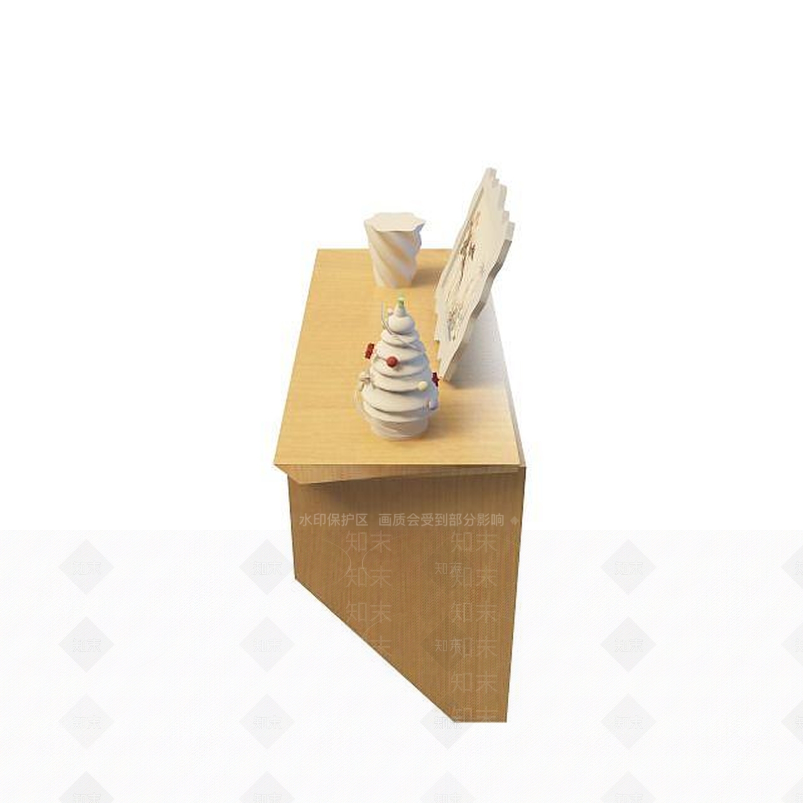现代书桌3D模型下载【ID:1191544685】