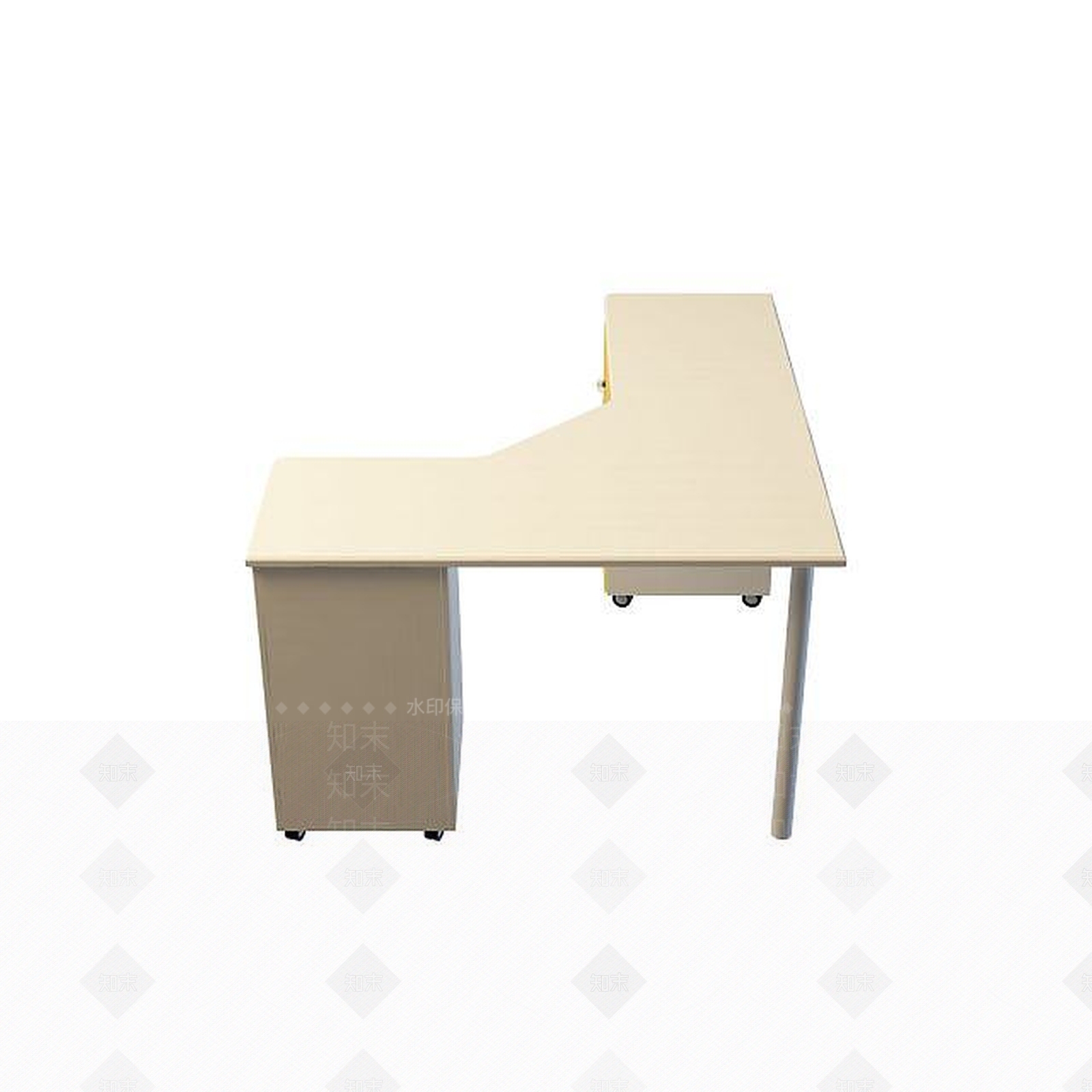 现代书桌3D模型下载【ID:1191544734】