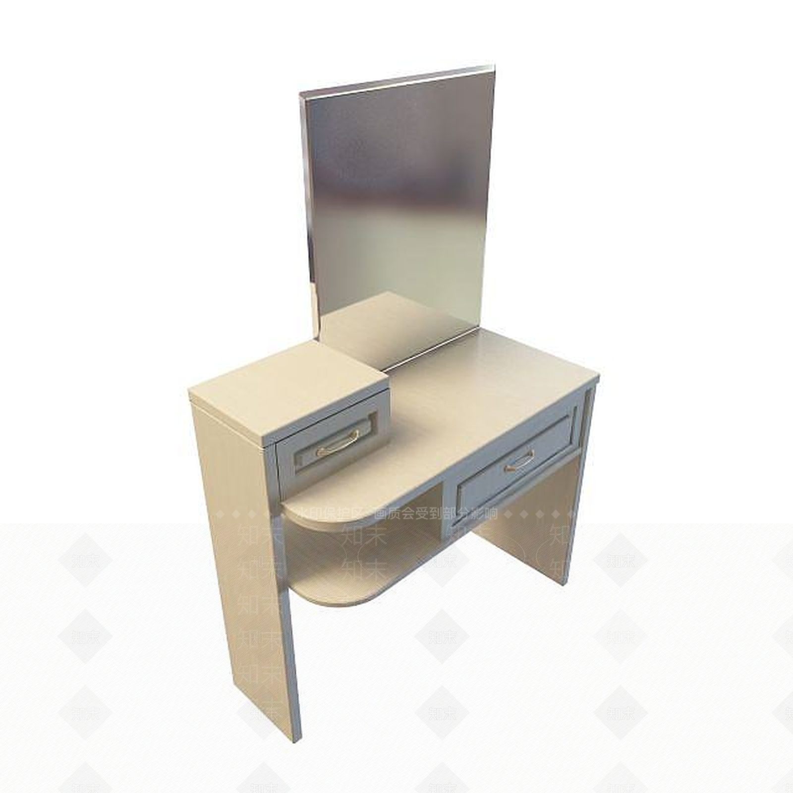 现代书桌3D模型下载【ID:1191544765】