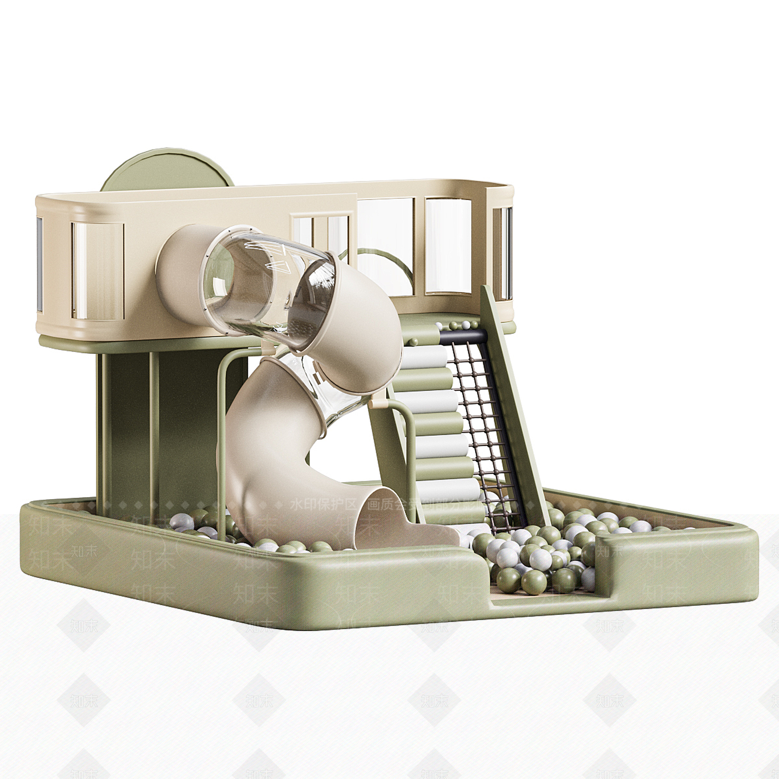 现代欧式儿童娱乐室3D模型下载【ID:1191552991】