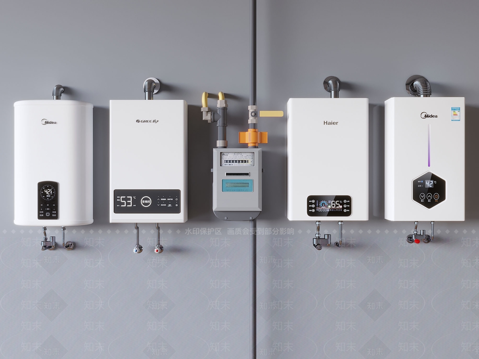 热水器SU模型下载【ID:1191555695】