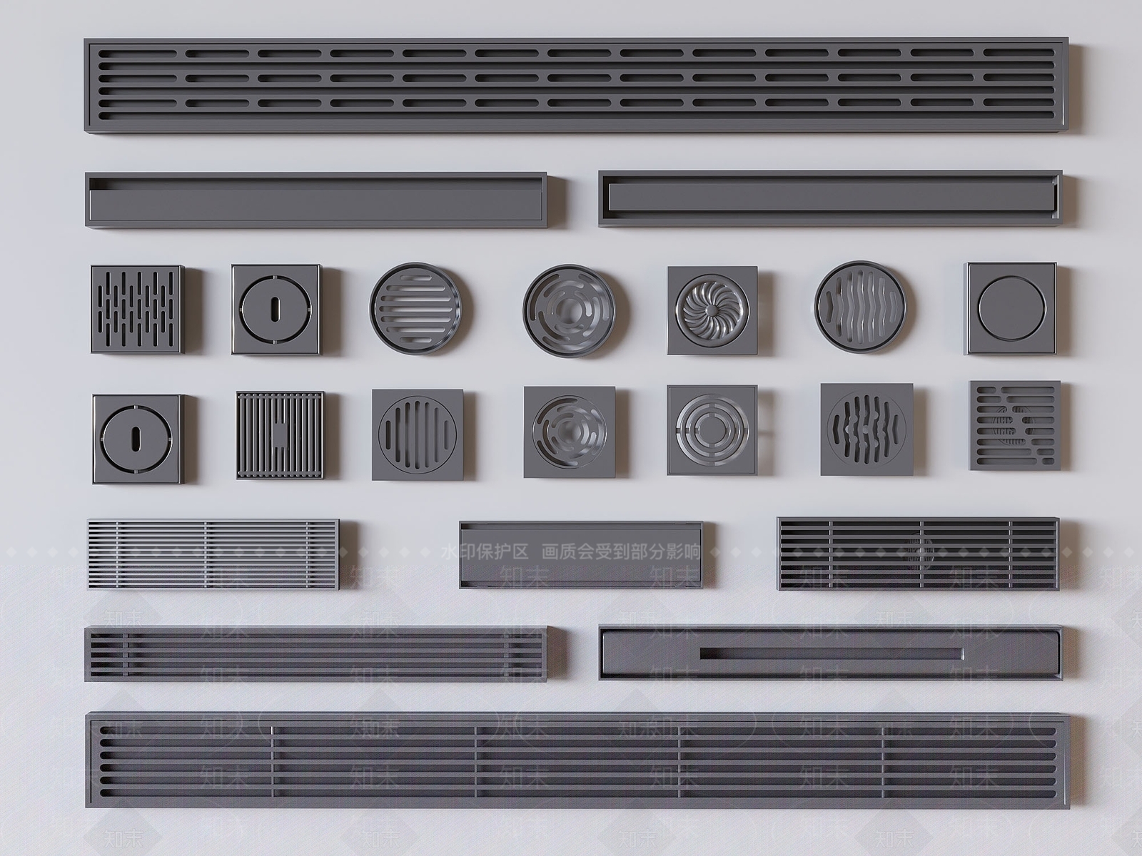 地漏3D模型下载【ID:1191559174】