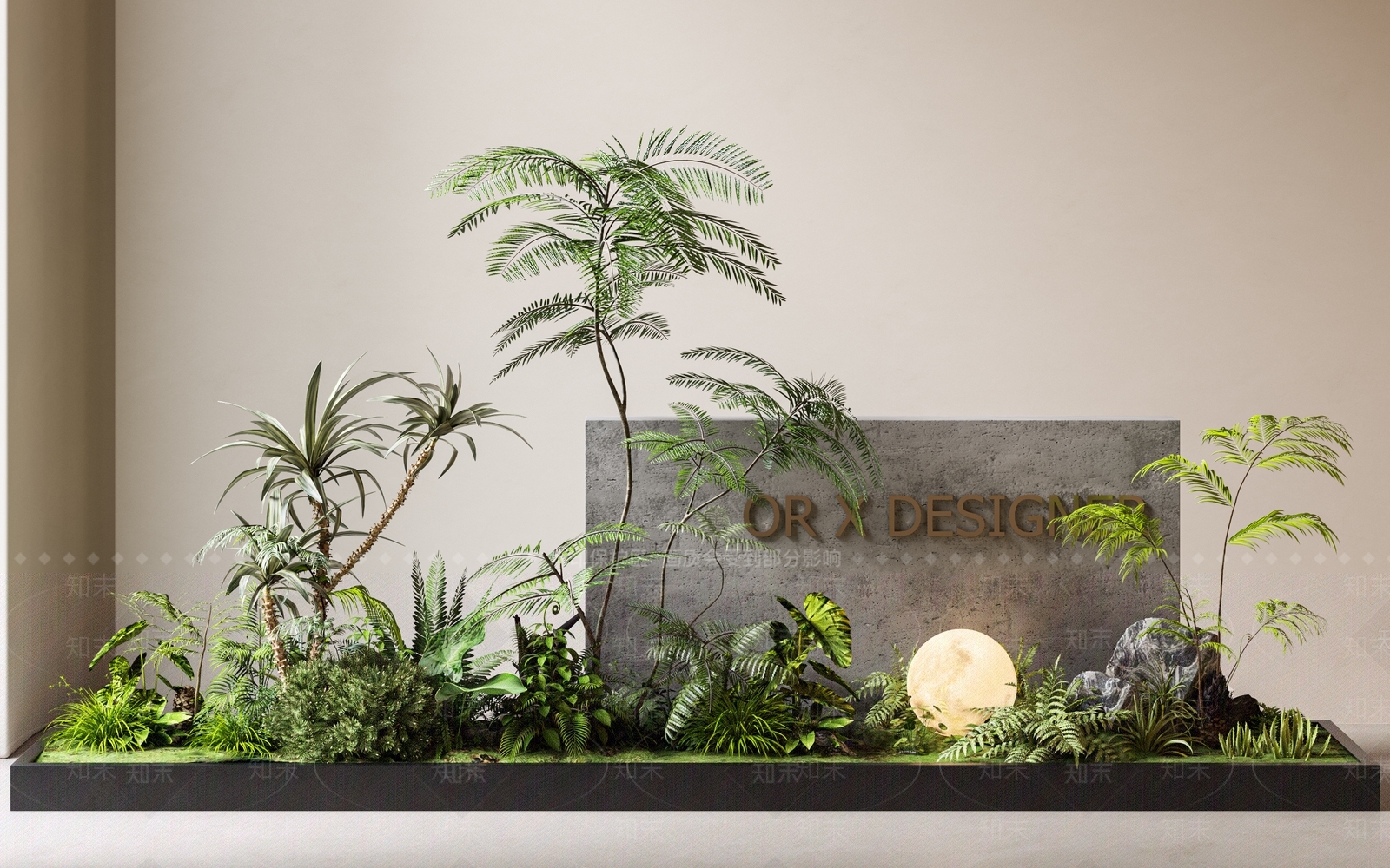 花坛3D模型下载【ID:1191568102】