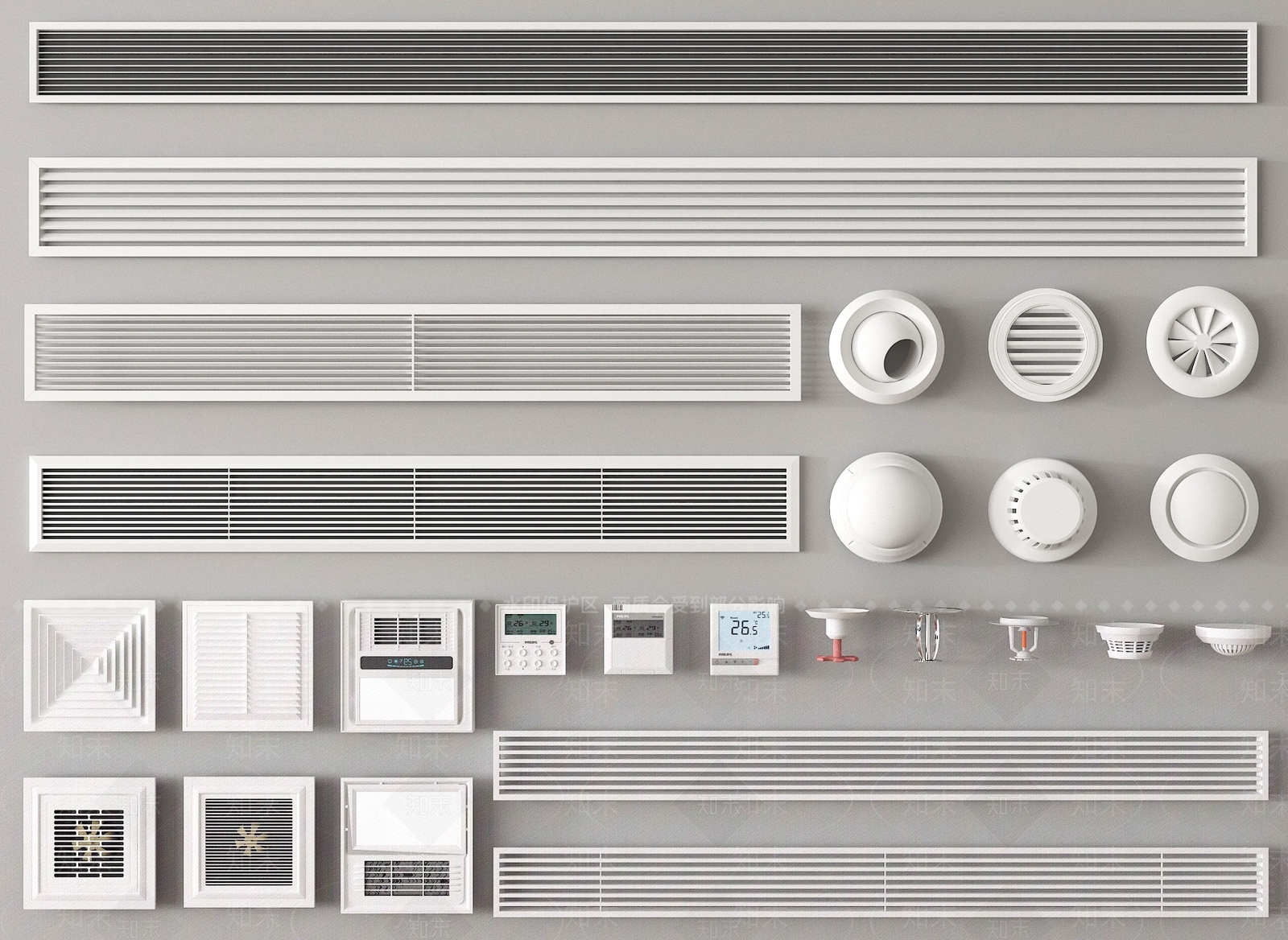 空调出风口SU模型下载【ID:1191567910】