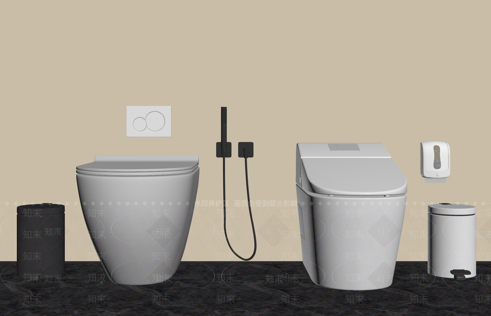马桶SU模型下载【ID:1191568264】
