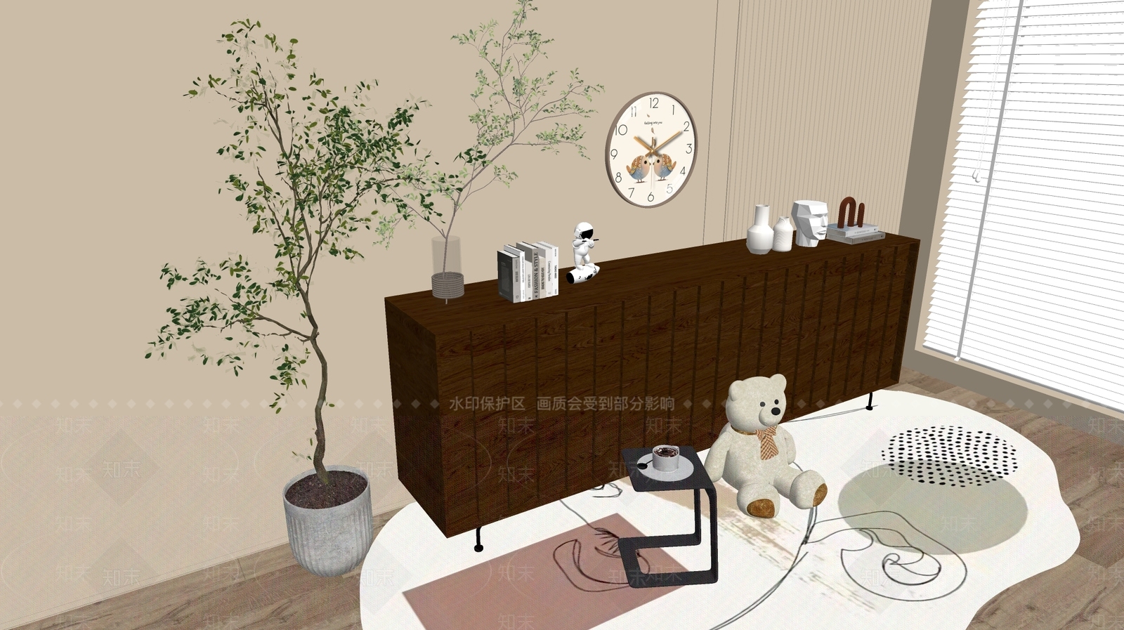 现代斗柜SU模型下载【ID:1191569080】