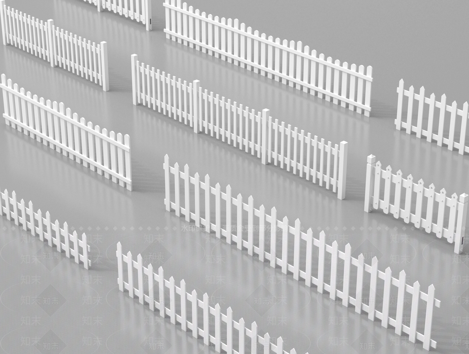 现代栅栏SU模型下载【ID:1191570152】