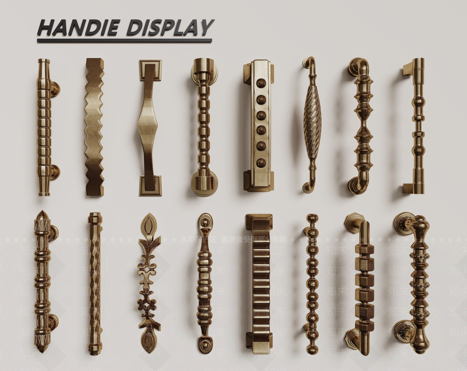 法式欧式拉手SU模型下载【ID:1191570985】