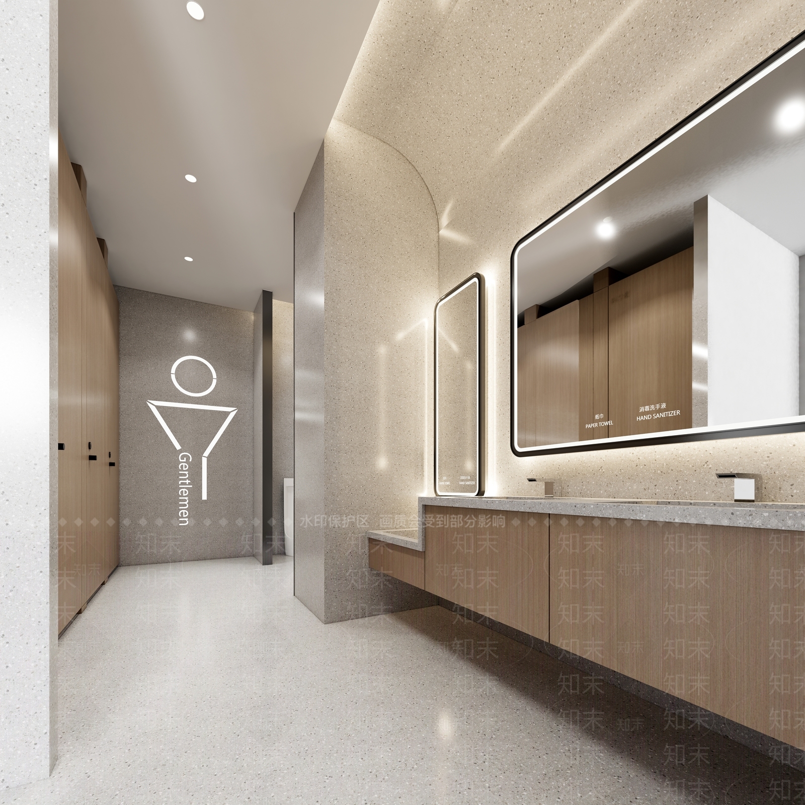 现代公共卫生间SU模型下载【ID:1191582451】