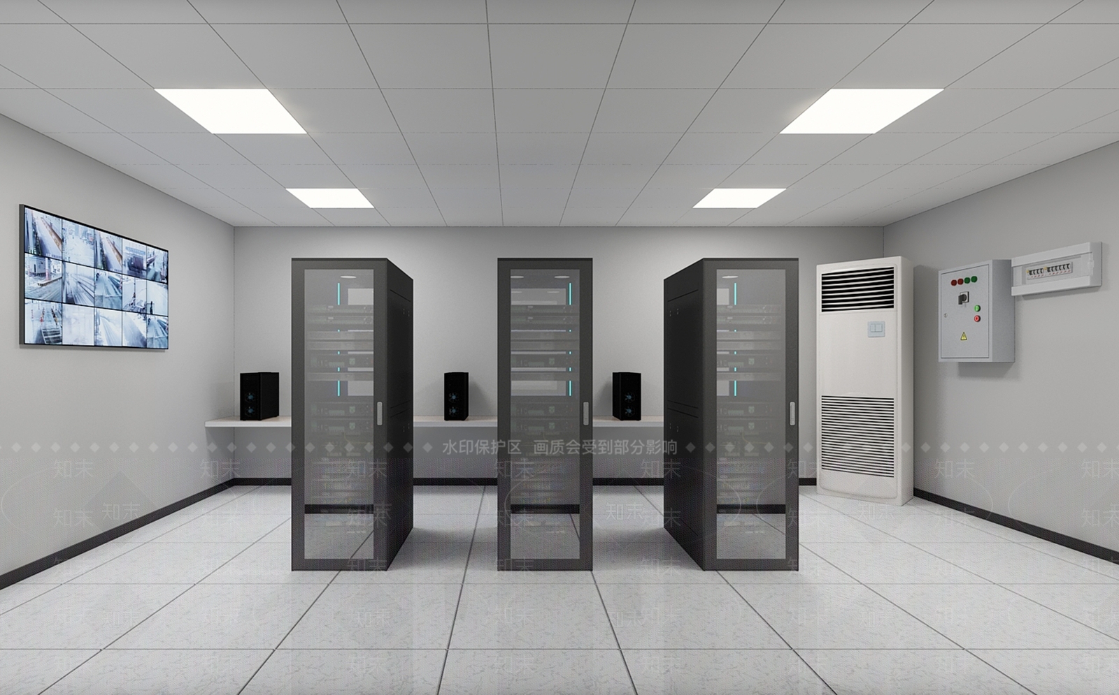 机房SU模型下载【ID:1191576634】