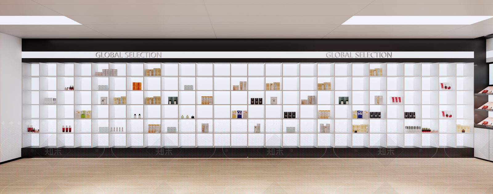 现代美妆店SU模型下载【ID:1191578192】