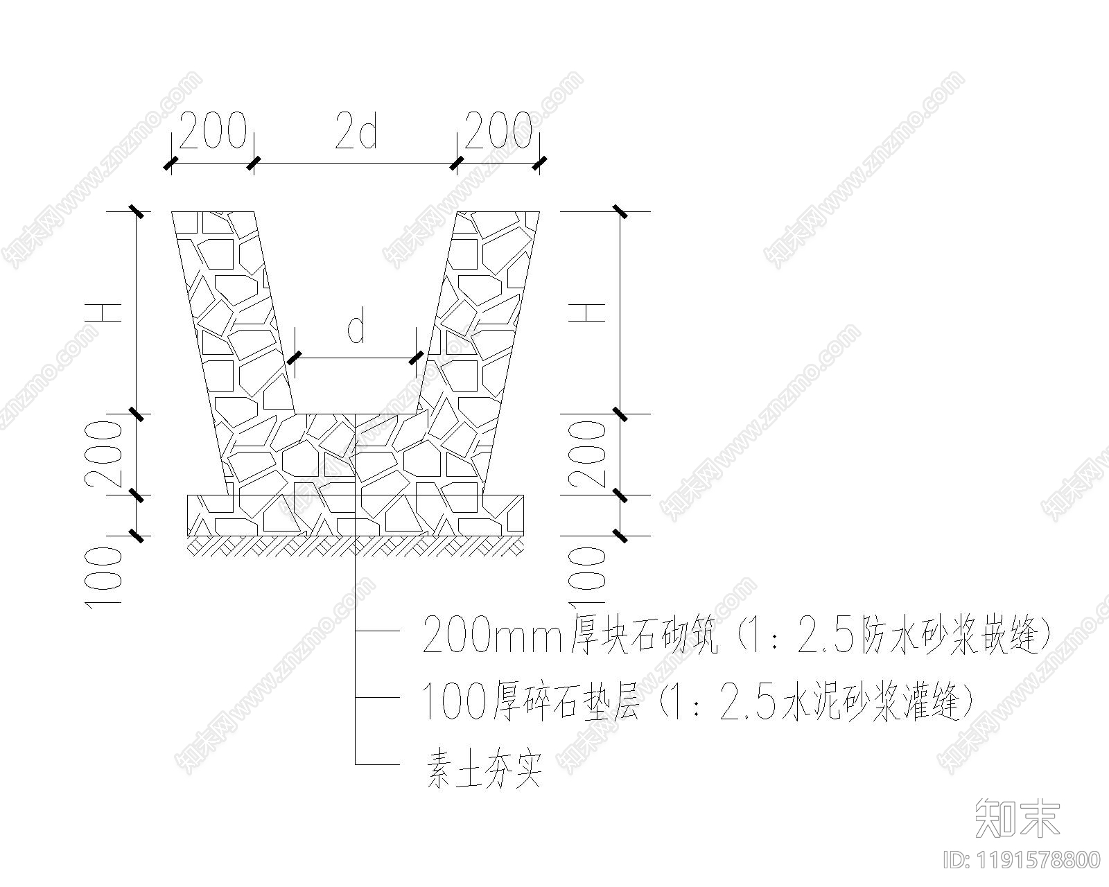 路面节点cad施工图下载【ID:1191578800】
