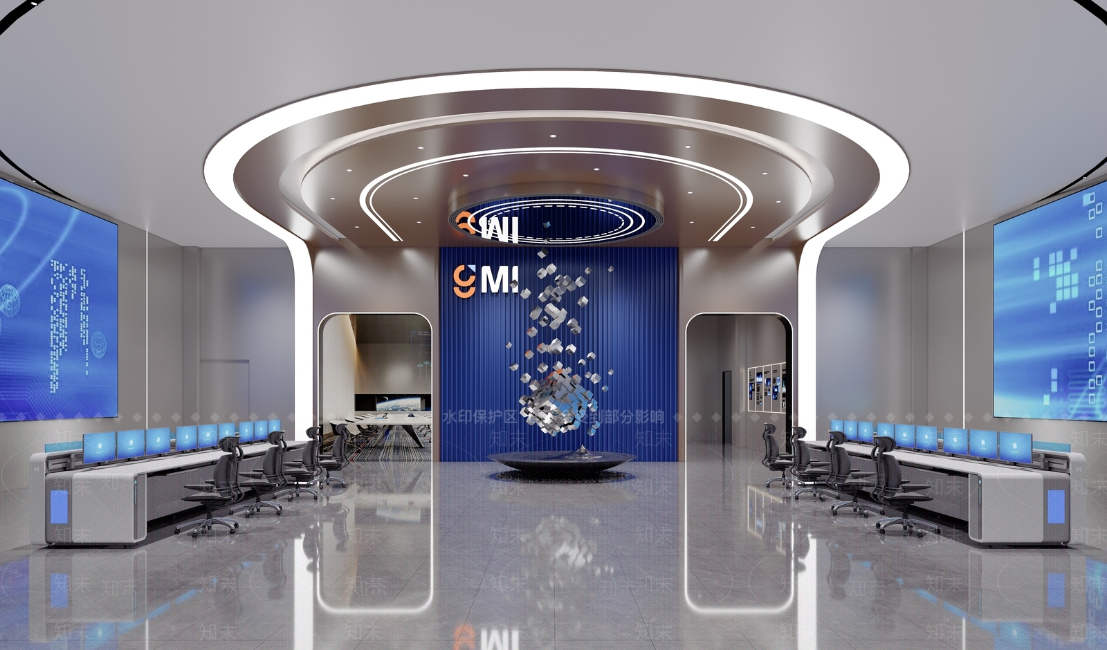 现代指挥中心3D模型下载【ID:1191580770】