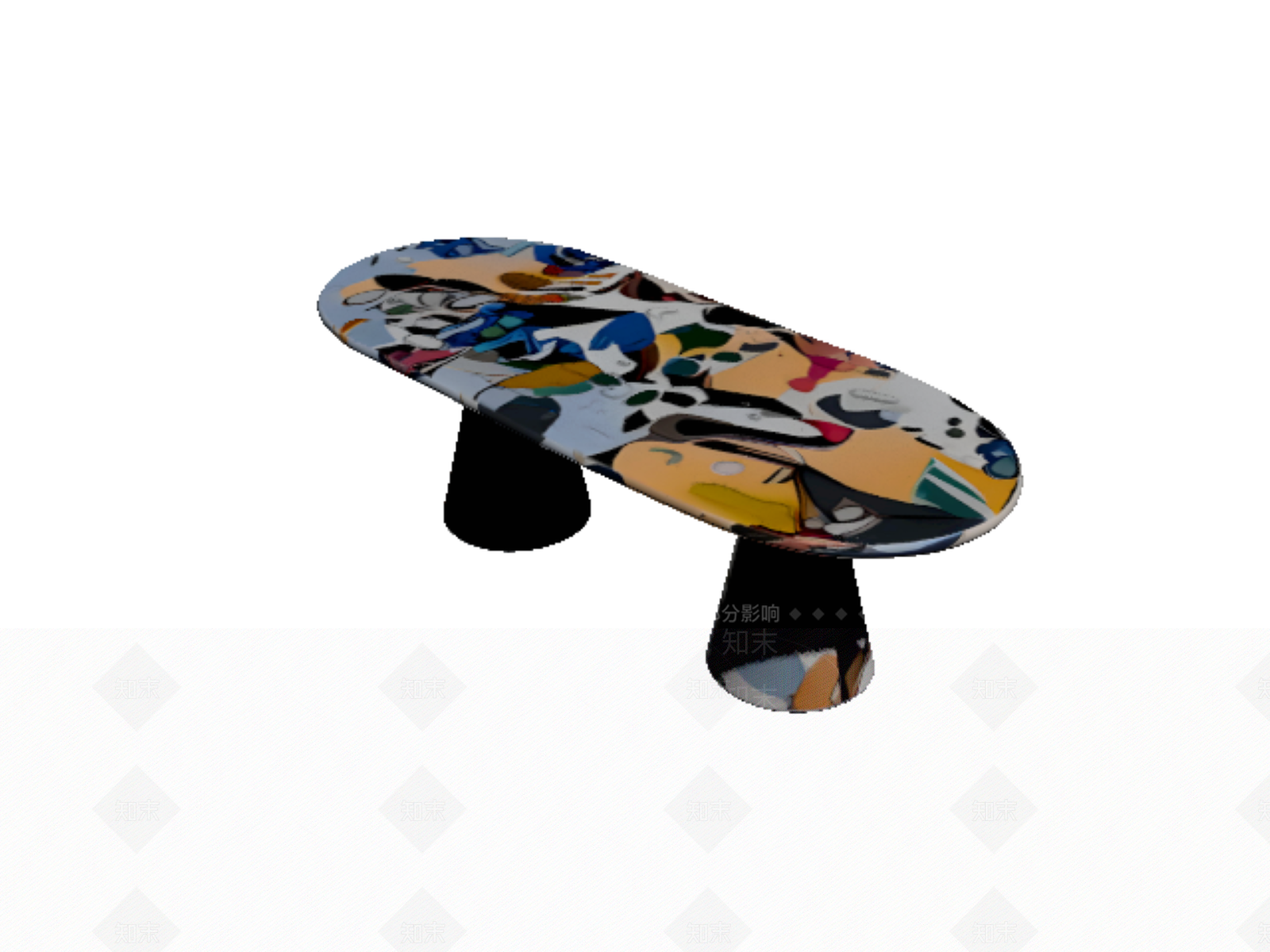 现代其他桌子SU模型下载【ID:1191580569】