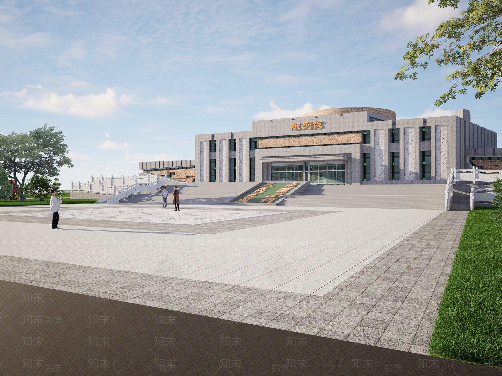 现代新中式其他景观小建筑SU模型下载【ID:1191581880】
