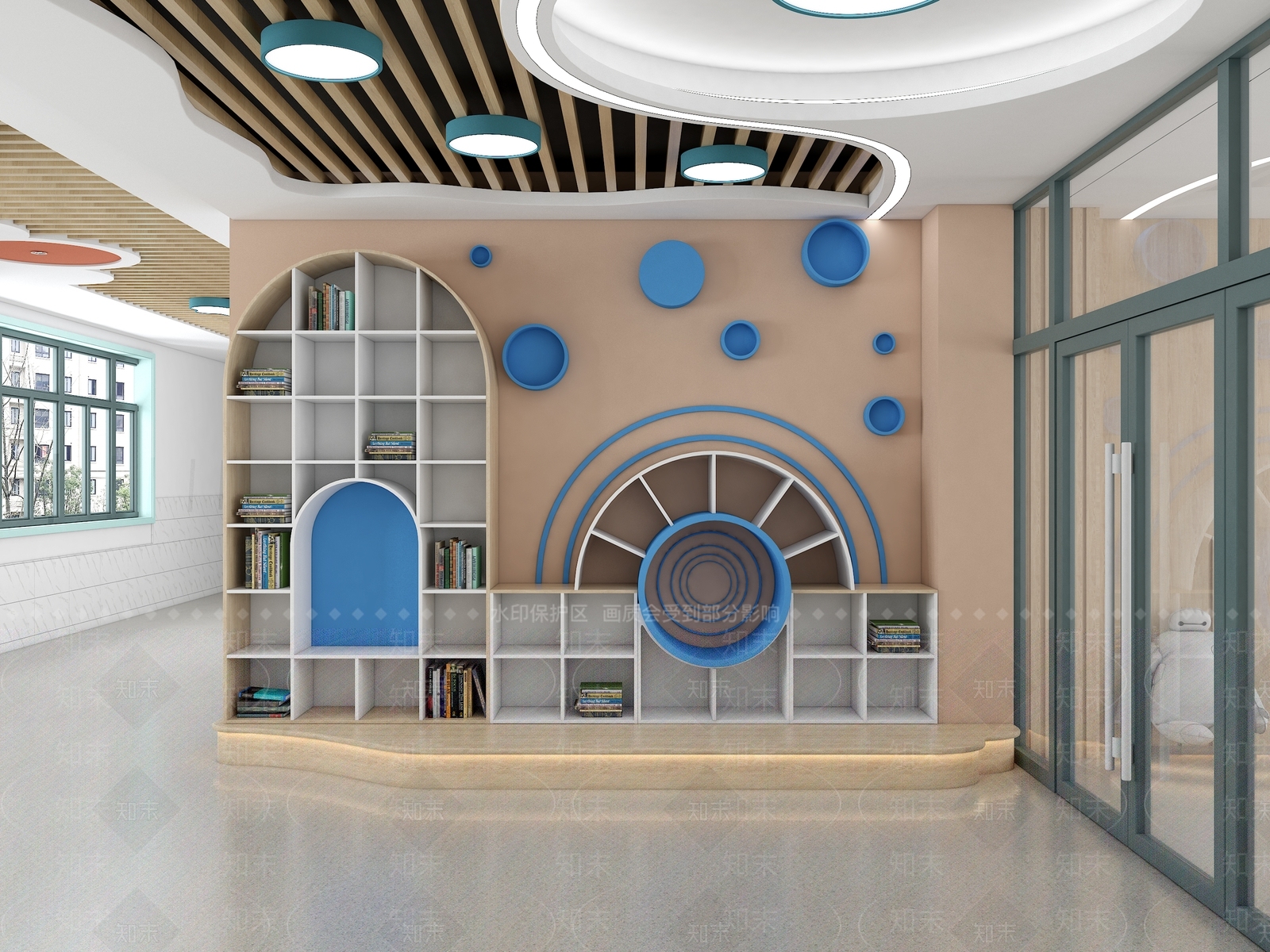 现代幼儿园3D模型下载【ID:1191583354】