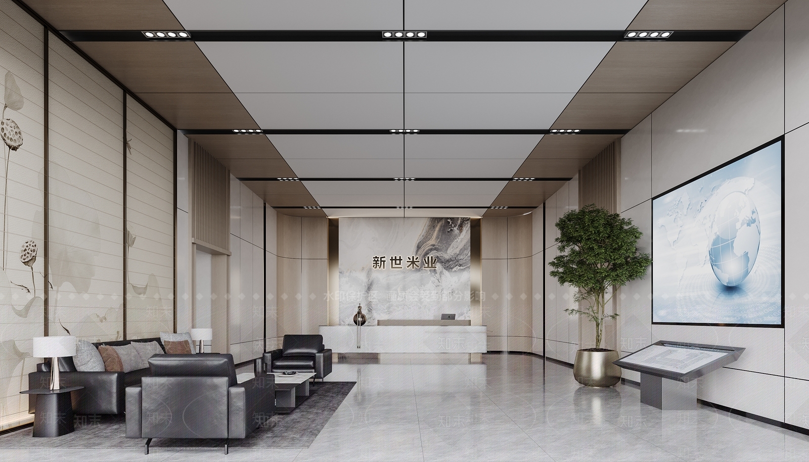 现代售楼处3D模型下载【ID:1215101947】