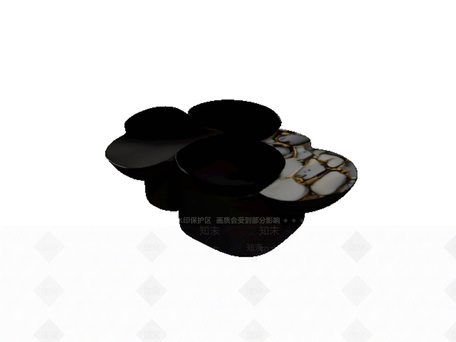 现代其他桌子SU模型下载【ID:1191584770】
