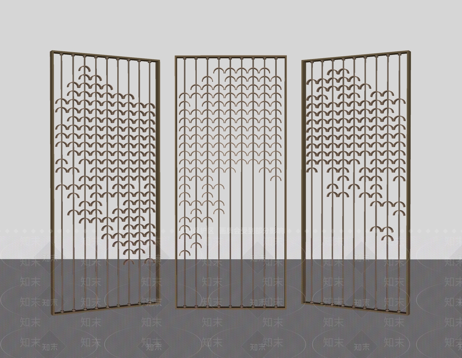 现代屏风SU模型下载【ID:1191591060】