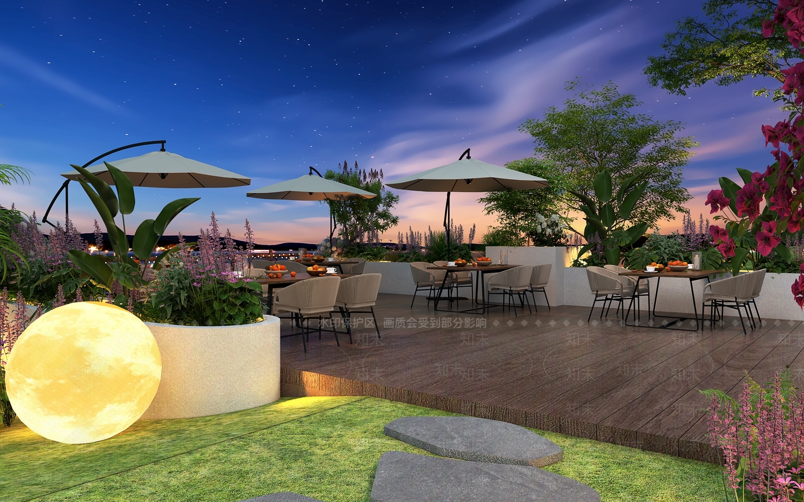 现代庭院3D模型下载【ID:1191592708】