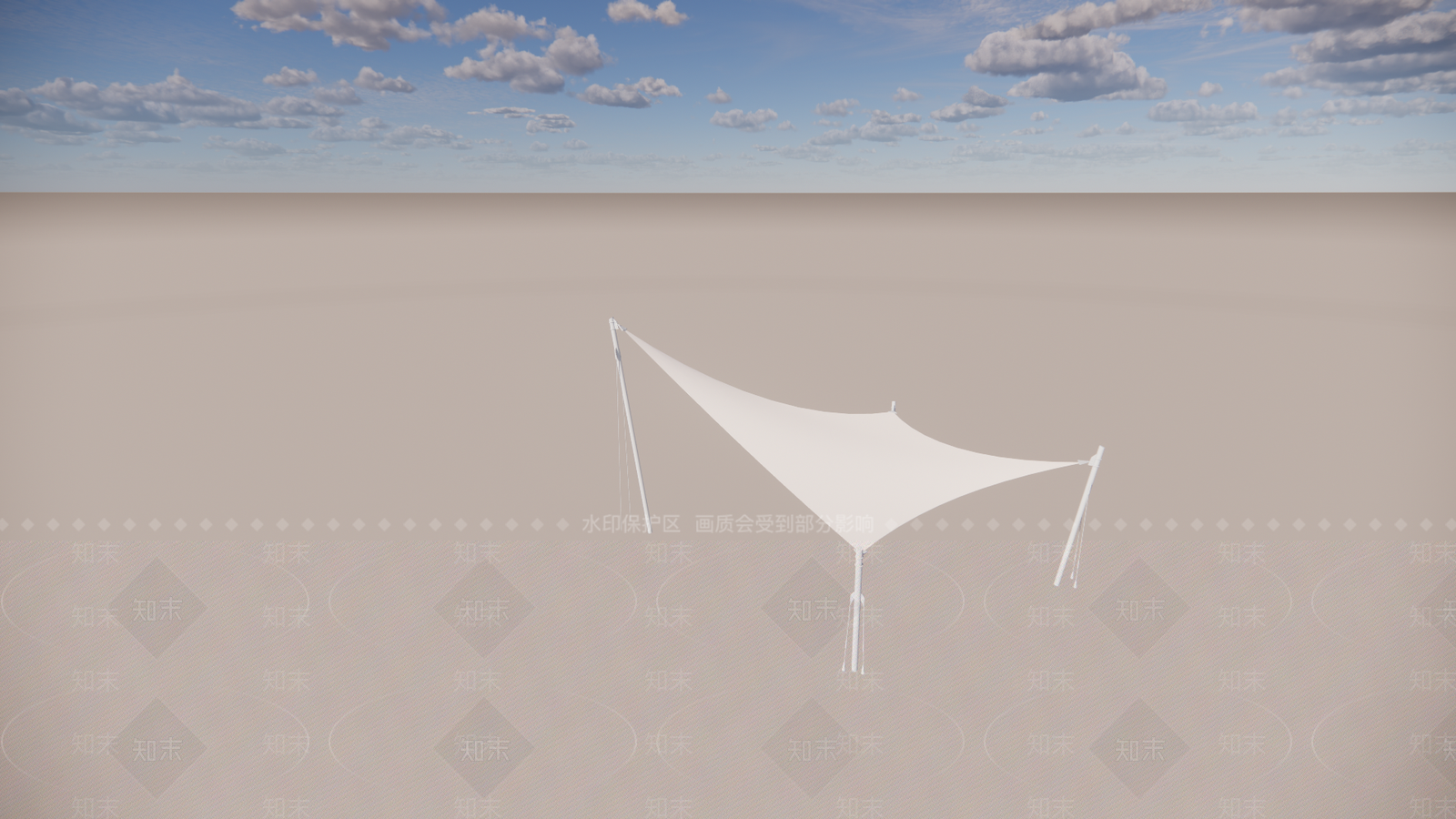 简约广场景观SU模型下载【ID:1191594081】