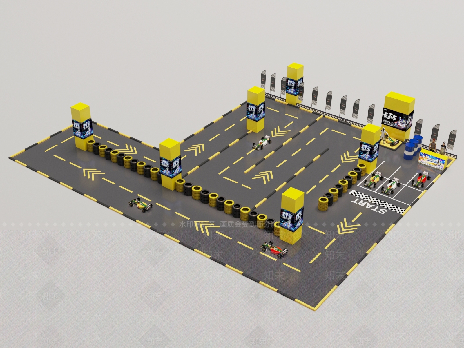现代道路SU模型下载【ID:1191595729】