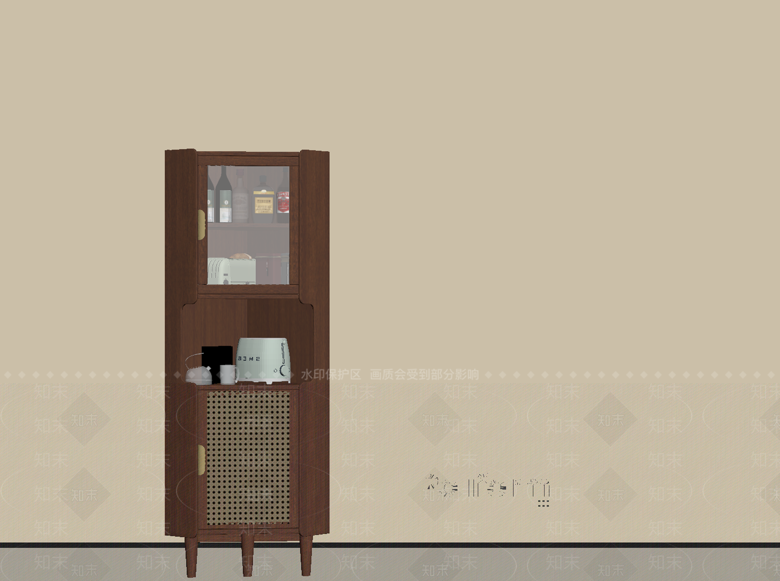 法式其他柜子SU模型下载【ID:1191596939】