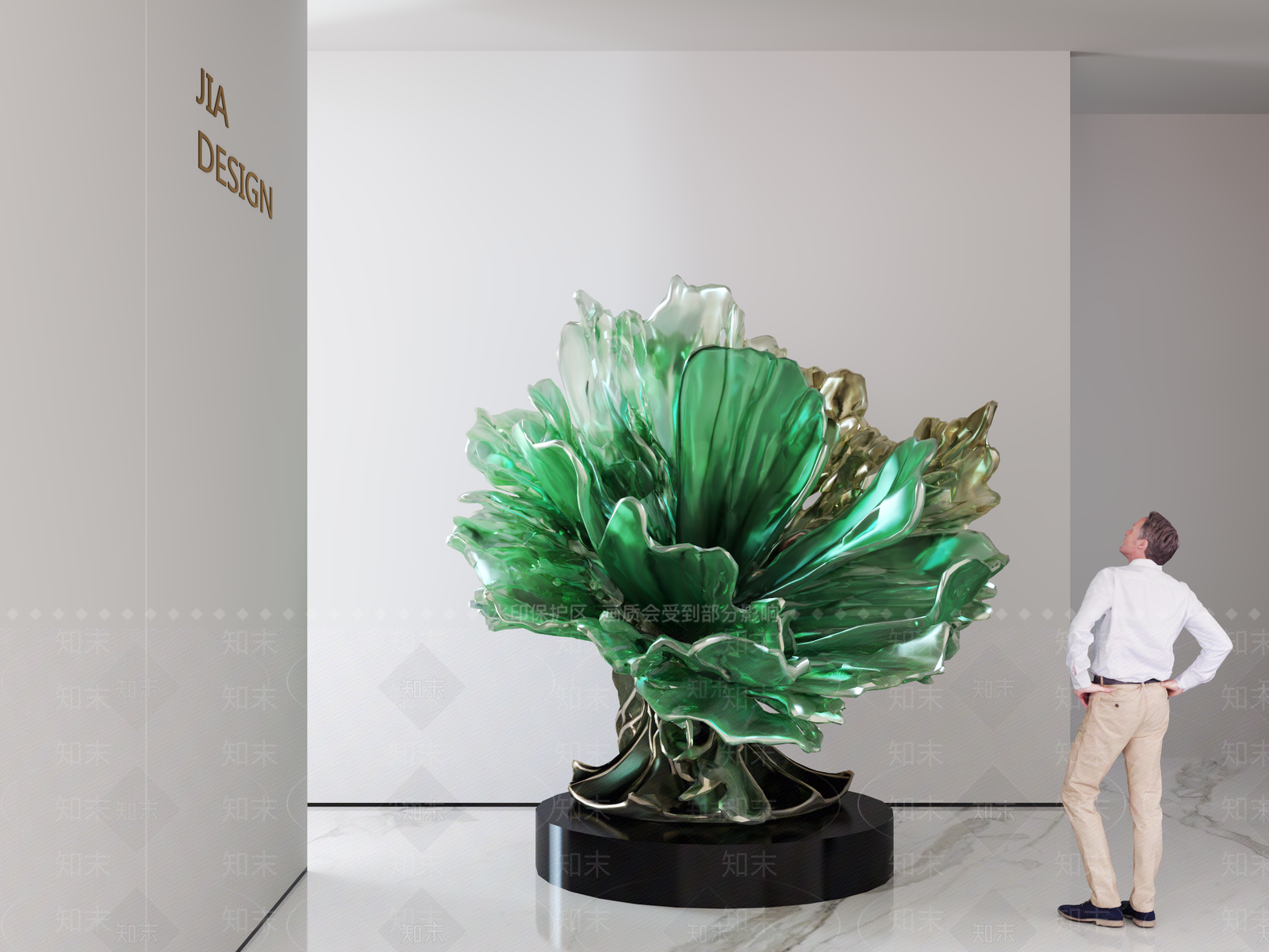 现代雕塑摆件3D模型下载【ID:1191597687】