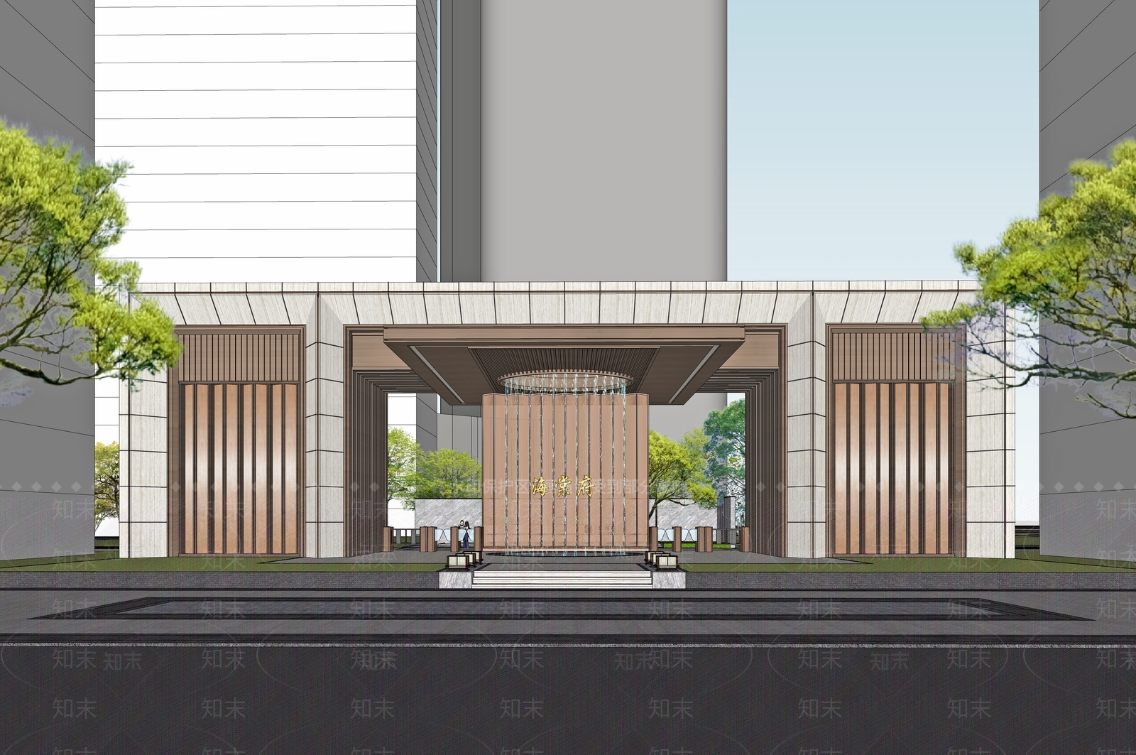 现代小公建SU模型下载【ID:1191610590】