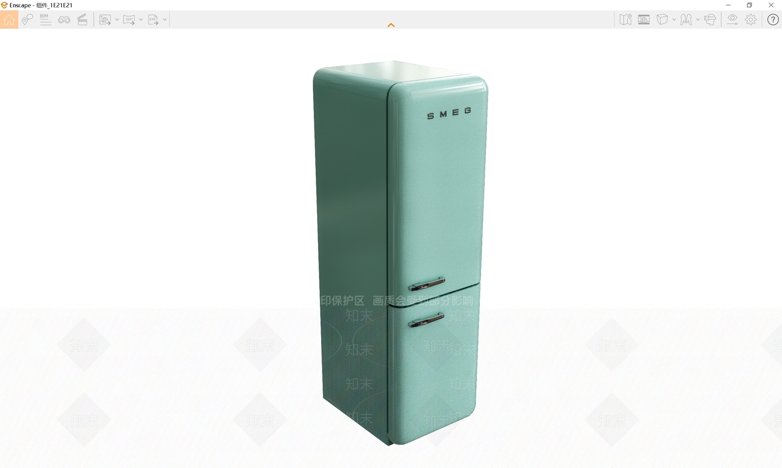 冰箱SU模型下载【ID:1191611150】