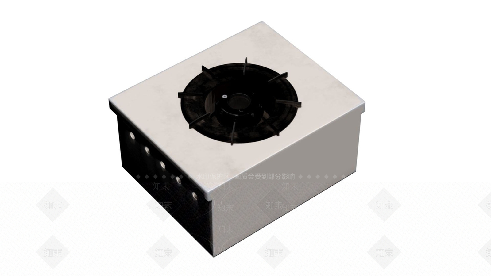 现代燃气灶3D模型下载【ID:1191613986】