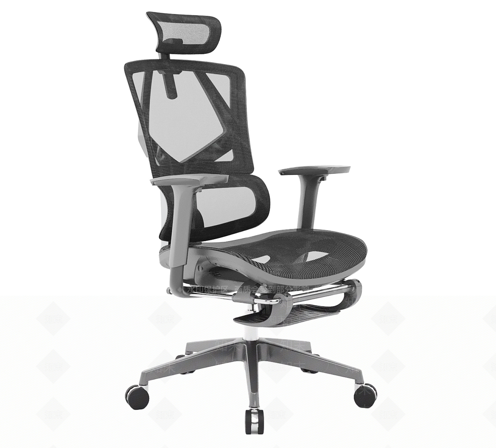 现代简约办公椅3D模型下载【ID:1191623695】