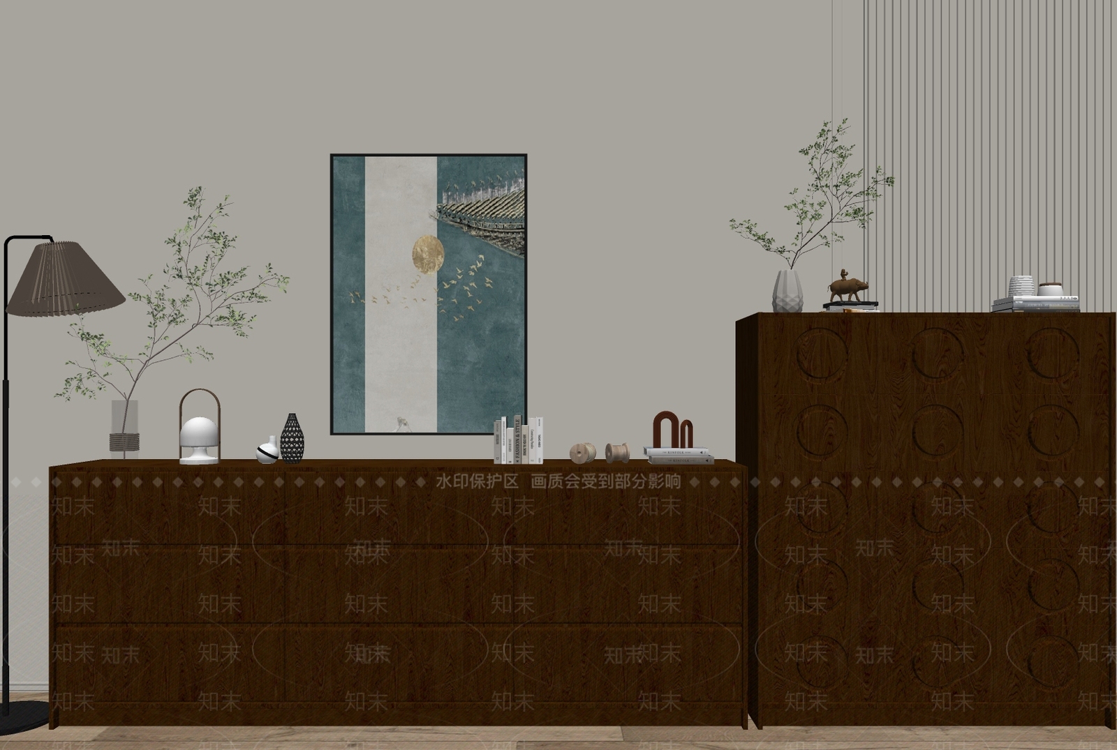 现代斗柜SU模型下载【ID:1191626050】