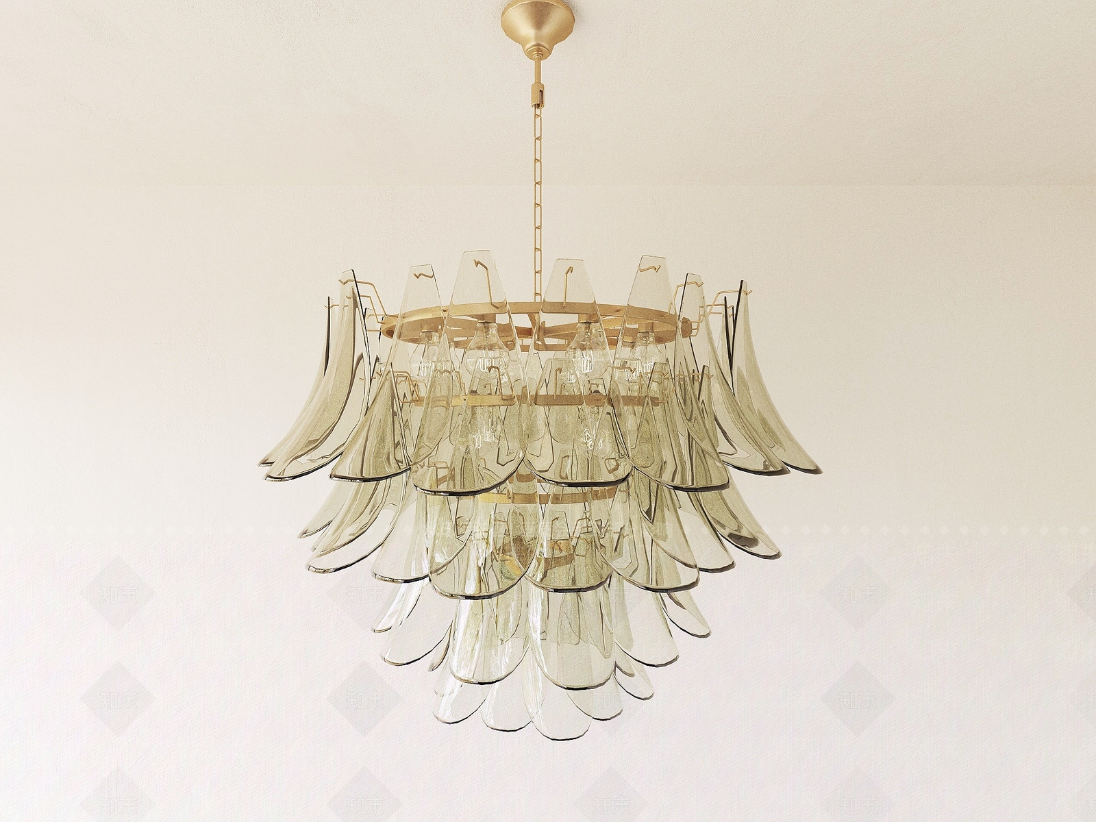 现代客厅吊灯3D模型下载【ID:1191626508】