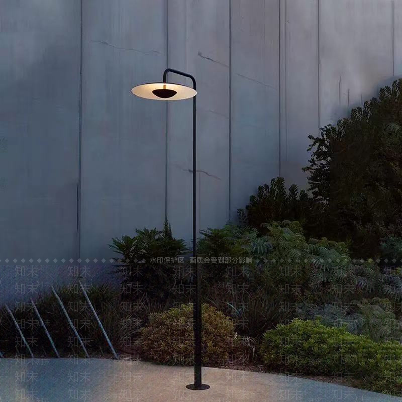 现代路灯SU模型下载【ID:1191627234】