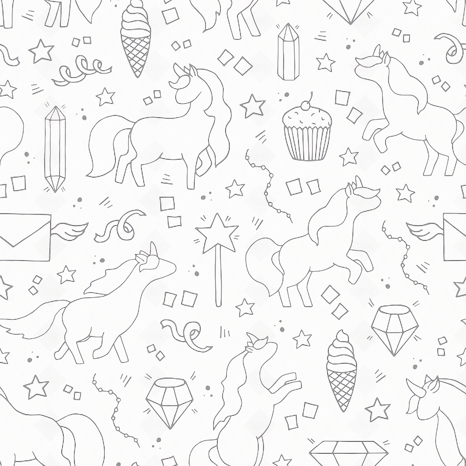 现代儿童壁纸贴图下载【ID:1191627345】