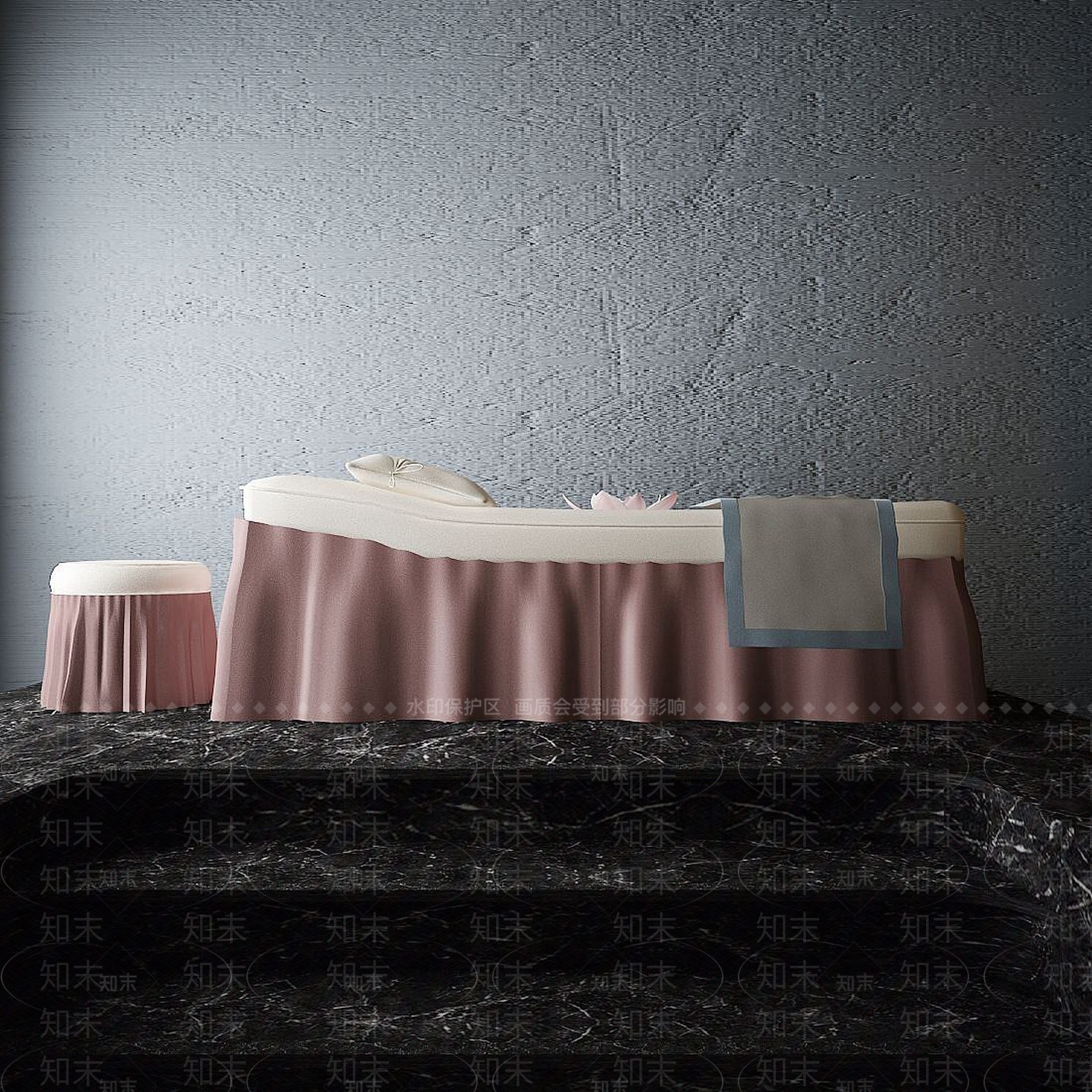 现代美容床3D模型下载【ID:1191628972】