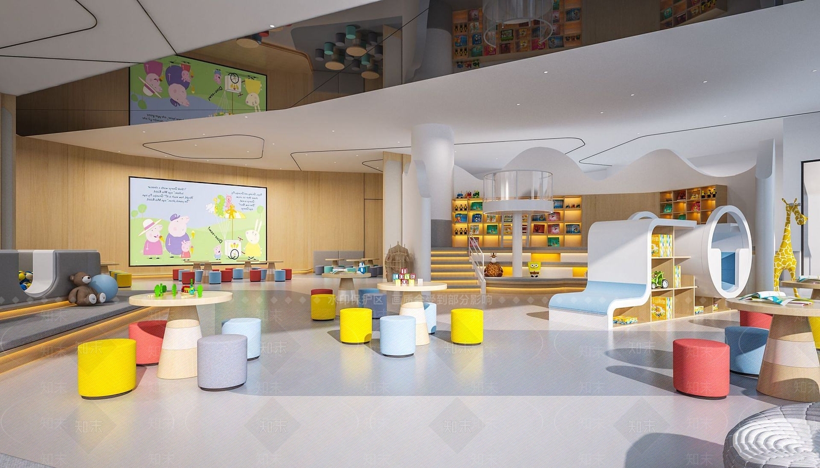 现代幼儿园3D模型下载【ID:1191630498】