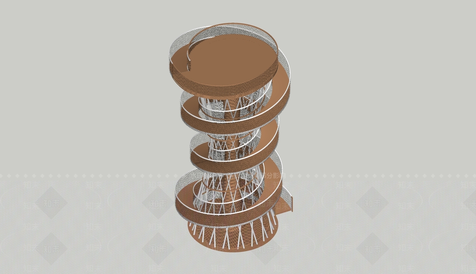 新中式中式塔楼SU模型下载【ID:1191632633】